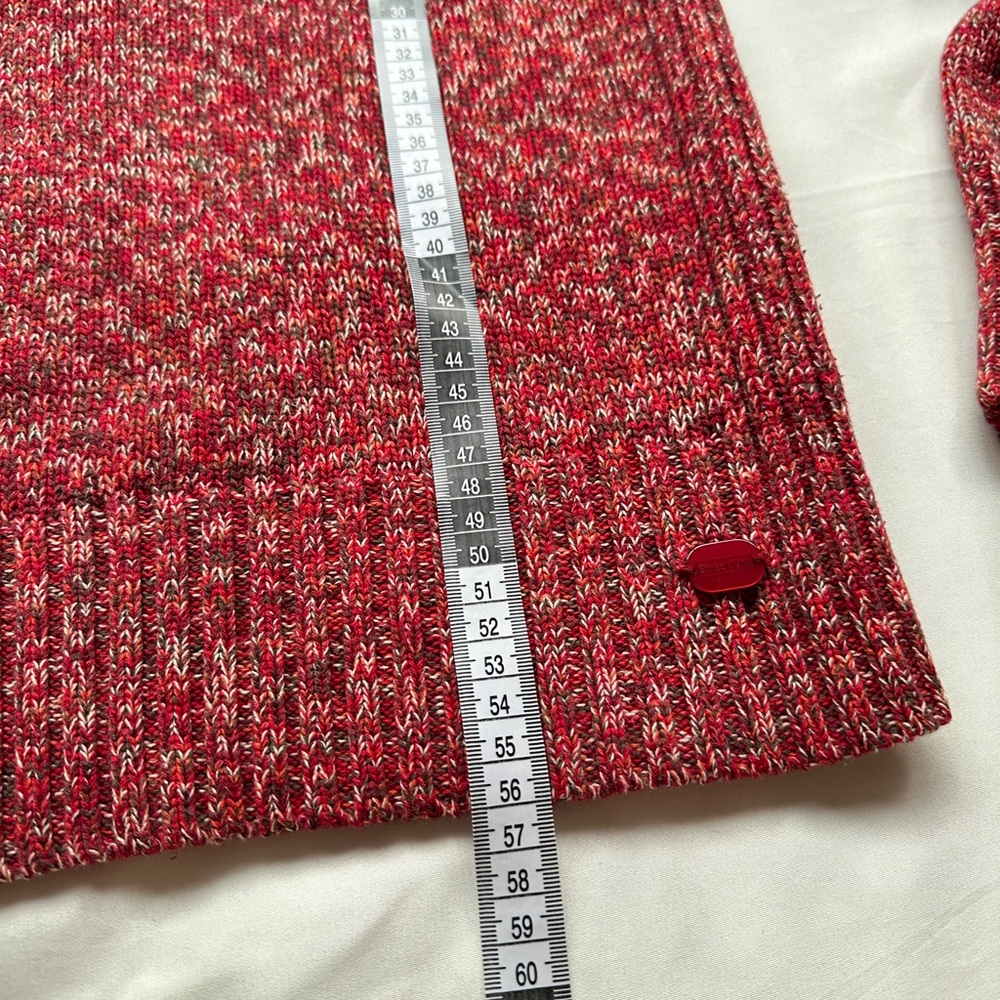 Cozy Red Turtleneck Sweater M L - Picture 13 of 16